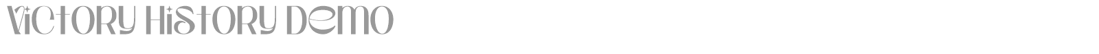 Victory History font preview